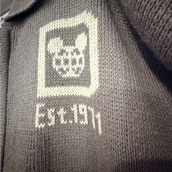 NWT Disney Men's Beige and Red Zip-Up Sweater - Picture 2 of 13